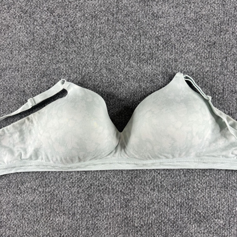 Warner's T-Shirt Bra‎ Womens 40C Green Wireless Lightly Lined Molded Everyday